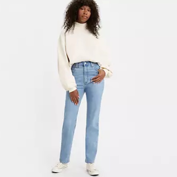 70’s HIGH SLIM STRAIGHT LEVIS SIZE 25 - Picture 2 of 7